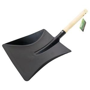 Large Hand Shovel With Wooden Handle - Lightweight & Durable Snow & Coal Shovel, Mini Fireplace Spade | Reinforced Handle