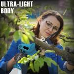 Reciprocating Saw, 0-4000 RPM Variable Speed Reciprocating Saws, 21V Cordless Wood Saw Electric, Electric Saws to Cut Metal, for PVC Cutting with 2 Batteries, 8 Sawing Blades