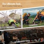 VonHaus Pruning Saw – Folding Hand Saw with 3 Blades, Safety Lock, Storage Pouch, Textured Handle – Portable, Handheld & Lightweight for Tree Pruning, Camping, Garden Jobs, Metals, Plastics & More