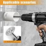 FOTYBEI 1/4" Hex Shank (60mm) Rotary Drill Saw Blade, HSS Circular Saw Blades Cutting Discs for Drill Rotary Tools Wood PVC Pipe Plastic Soft Metal