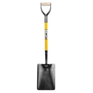 JCB 230-210 x 305mm Professional Tapered Mouth Site Master Shovel, Heavy-Duty Steel Blade for Home Improvement, Snow, Coal, Work, Trenches, Tarmac, Mixing Concrete
