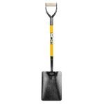 JCB 230-210 x 305mm Professional Tapered Mouth Site Master Shovel, Heavy-Duty Steel Blade for Home Improvement, Snow, Coal, Work, Trenches, Tarmac, Mixing Concrete