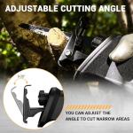 Reciprocating Saw 710W: DEKOPRO Electric Wood Saw with 4 Blades, 2800 SPM Variable Speed, 20mm Stroke Length, Tool-Free Blade Change, for Wood and Metal Cutting