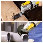 Enventor Oscillating Multi Tools, 280W 15000-22000 OPM Electric Corded Multi Tool, 6 Variable Speeds, 3°Oscillation Angle, Quick-fit Blade Design, Auxiliary Handle, with 43pcs Accessories 86229