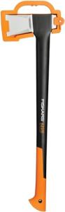 Fiskars Splitting Axe XL X25, 2.5 kg, incl. storage and carrying case, Length: 77 cm, Non-stick high Steel blade covering/fibreglass handle, Black/Orange, 1015643