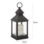 VFM - Seasonal Lantern Trick Or Treat Autumnal Christmas, for The Garden, Transparent Led Flickering Flameless Light, Use Indoors Living Rooms, Decorative Candles, Hanging Outdoor