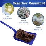 Faithfull FAIPLSHOVEL Blue Plastic Shovel, Lightweight & Strong with Polypropylene Coated Steel Shaft – Blade Size 390mm x 315mm, Total Length 1020mm