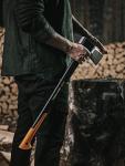 Fiskars Splitting Axe XL X25, 2.5 kg, incl. storage and carrying case, Length: 77 cm, Non-stick high Steel blade covering/fibreglass handle, Black/Orange, 1015643