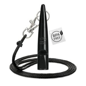 ACME - 210.5 Classic Dog Whistle with Lanyard - Black - Patented Sound Chambers with Controlled Sound Performance, Comfort Grip Design Dog Accessories, Training & Behaviour Aids for Dogs