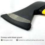 Crystals Wood Splitter Axe with Fiber Handle - Yellow