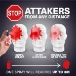 Self-Defence Spray with LOUD personal Alarm | UK Legal Spray | Foul smelling Criminal Identifier | Red Dye, UV | VORNN Personal Safety Marker for Men & Women (1x Spray 1x Alarm)