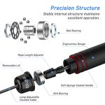 Blukar Skipping Rope, Speed Jump Rope Tangle-free Adjustable Cord with Rapid Ball Bearings & Soft Foam Handle for Fitness Workouts Fat Burning Exercises Boxing - Spare Cord Length Adjuster Included