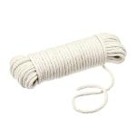 Amazon Basics Natural Cotton Braided Rope, All-Purpose, Clothesline, 0.47cm x 15.24 m (4.5mm x 15m), Off White