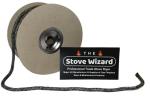 The Stove Wizard Black Stove Rope Kit 12mm x 2.5m Long with Large 50ml Super Seal Adhesive Flues Glass Door Seals Wood Burning Replacement Made In The UK