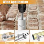 FOTYBEI 1/4" Hex Shank (60mm) Rotary Drill Saw Blade, HSS Circular Saw Blades Cutting Discs for Drill Rotary Tools Wood PVC Pipe Plastic Soft Metal