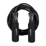 Amazon Basics Adjustable Length Jump Rope with Handles for Workout, 300 cm, Black