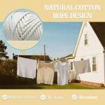 10M Heavy Duty Braided Cotton Washing Line - Weatherproof Outdoor Clothes Rope for Garden & Camping, UV Drying Laundry Line with High Tensile Strength, Multipurpose Craft Rope