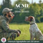 ACME - 210.5 Classic Dog Whistle with Lanyard - Black - Patented Sound Chambers with Controlled Sound Performance, Comfort Grip Design Dog Accessories, Training & Behaviour Aids for Dogs