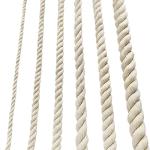 Cotton Rope Thick Rope White Rope Noose Soft Rope 20mm Decking Rope For Garden Macrame Plant Hanger Kit (5M)