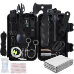 WOWOSS Outdoor Tool Kit,18-in-1 Outdoor Gear for Camping, Hiking & Outdoor Adventures, Camping Gear Accessories for Hiking Preparedness