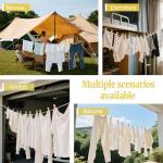 10M Heavy Duty Braided Cotton Washing Line - Weatherproof Outdoor Clothes Rope for Garden & Camping, UV Drying Laundry Line with High Tensile Strength, Multipurpose Craft Rope