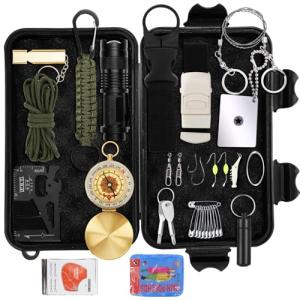 WOWOSS 36Pcs Outdoor Tool Kit– Outdoor Gear for Camping, Hiking & Outdoor Adventures, Camping Gear Accessories for Hiking Preparedness