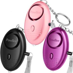 Personal Alarms For Women - 3 Pack Reusable Police Approved 150DB LOUD Security Alarms Keychain with LED Light, Small Personal Safety Alarm for Women Girls Kids and Elderly