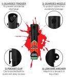 UK Legal 2in1 Self-Defence Spray + Criminal Identifier 1 UNIT. UK Police used brand TiW TW1000. Legal Alternative to Taser, Mace, Pepper Spray. 20mL FARB-GEL with Holster, Pocket Clip, Safety Trigger