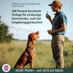 ACME - 210.5 Classic Dog Whistle with Lanyard - Black - Patented Sound Chambers with Controlled Sound Performance, Comfort Grip Design Dog Accessories, Training & Behaviour Aids for Dogs