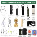 WOWOSS 36Pcs Outdoor Tool Kit– Outdoor Gear for Camping, Hiking & Outdoor Adventures, Camping Gear Accessories for Hiking Preparedness