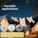 10M Heavy Duty Braided Cotton Washing Line - Weatherproof Outdoor Clothes Rope for Garden & Camping, UV Drying Laundry Line with High Tensile Strength, Multipurpose Craft Rope