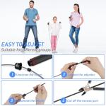 Blukar Skipping Rope, Speed Jump Rope Tangle-free Adjustable Cord with Rapid Ball Bearings & Soft Foam Handle for Fitness Workouts Fat Burning Exercises Boxing - Spare Cord Length Adjuster Included
