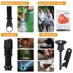 WOWOSS Outdoor Tool Kit,18-in-1 Outdoor Gear for Camping, Hiking & Outdoor Adventures, Camping Gear Accessories for Hiking Preparedness