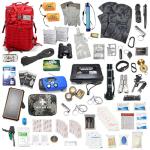 Pre-Packed Emergency Survival Kit/Bug Out Bag for 2 - Over 150 Total Pieces of Disaster Preparedness Supplies for Hurricanes, Floods, Earth Quakes & Other Disasters (Red)