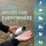 Aquatabs Water Purification Tablets 3.5 MG x 50, Water Filter System for Drinking While Hiking, Backpacking, Camping, Emergencies, Survival Kits, and Home-Use.1 Tablet Cleans 500ml - 1 litre (1)