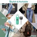 Fauxomor Personal Safety Alarm for Women, 3 Pack 140DB Rape Panic Attack Alarm Keychain Police Approved with Low Battery Notice and Strobe Light, Gift for Kids Elderly College Girls(White+Green+Black)