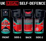 Self-Defence Professional Quality UK Legal Criminal ID Spray. Police Used Brand TIW TW1000. (1 x 40mL Unit) FARB-GEL-SPRAY for Women & Men. (Flip-Top Cap Model)