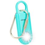 130dB Personal Safety Alarm Strobe Light. Loud Sound SOS Keychain Siren with Carabiner for Women, Girls, School College Students, Night Runners. Emergency Self Defense Alerts. Aqua