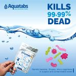 Aquatabs Water Purification Tablets 3.5 MG x 50, Water Filter System for Drinking While Hiking, Backpacking, Camping, Emergencies, Survival Kits, and Home-Use.1 Tablet Cleans 500ml - 1 litre (1)
