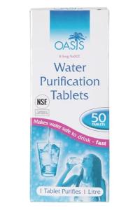 Highlander Aquaclear water purification tablets, 50 tablets, FA013