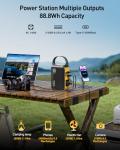 VTOMAN Jump 100 Portable Power Station 100W-88.8Wh Solar Generator LiFePO4 Battery Power Station, AC 100W(peak 200W) Outlet and PD 65W Fast Charge, Fast Charging for Camping, Emergency,Home Backup