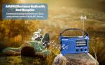 Kaito KA500BU 5-Way Powered Emergency AM/FM/SW Weather Alert Radio, Blue