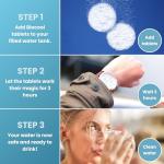 Biocool Water Purification Tablets | 1 tablet treats 5 litres | For Clean Drinking Water in Caravans, Camping, Hiking and Emergencies - 250 Tablets Pack treats up to 1,250 litres