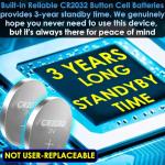 130dB Personal Safety Alarm Strobe Light. Loud Sound SOS Keychain Siren with Carabiner for Women, Girls, School College Students, Night Runners. Emergency Self Defense Alerts. Aqua