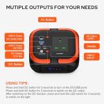 SinKeu Portable Power Station 97Wh with 230V 120W AC Socket, 12V DC, USB Ports for Phones, 26400mAh Mini Generator for Outdoor Camping Picnic, Home Emergency Backup Battery(Solar Panel Not included)