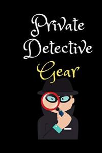 Private Detective Gear: Spy Gear Journal For Kids, Secret Agent Crime Scene Investigation Pretend ... (Birthday Gift for Tween Boys & Teen girls)