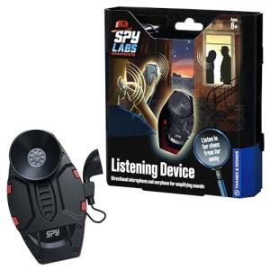 Thames & Kosmos Spy Labs Listening Device, Detective Toy with Microphone for Listening and Spying, Fun Toy for Role-Playing as a Detective, Encouraging Imagination, Age 8+, Black