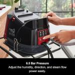 Morphy Richards Power Steam Elite + Steam Generator Iron, Ceramic Non-stick Soleplate, 310g Steam Boost, 200g Steam Output, 6 Bar, Auto Clean, 1.3L Water Tank, 1.8m Cord, 2400W, Black/Red, 332013