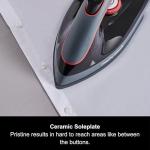 Morphy Richards Power Steam Elite + Steam Generator Iron, Ceramic Non-stick Soleplate, 310g Steam Boost, 200g Steam Output, 6 Bar, Auto Clean, 1.3L Water Tank, 1.8m Cord, 2400W, Black/Red, 332013