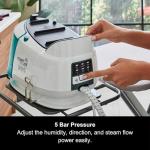 Morphy Richards PowerSteam Elite Steam Generator Iron, Ceramic Non Stick Soleplate, Auto Clean, 170g Output, 4.5 Bar, Detachable 1.35L Water Tank, 1.8m Cord, 2400W, White and Green, 332014